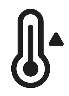 Ícone termômetro de risco